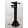 image:imageKingston Brass CC83200DX Concord Matte Black Angle ShutOff Valve 12in Sweat  38in Compression with 5in Extension
